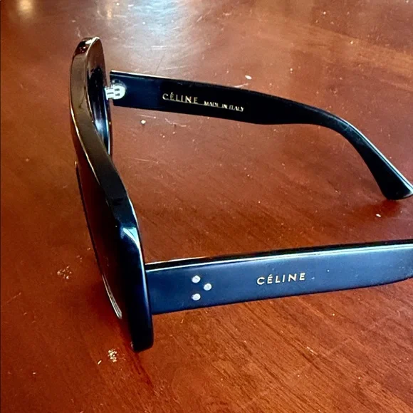 Celine Black Oversized Sunglasses EUC - Picture 3 of 12